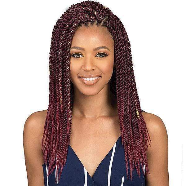 [3 Pack Deal] Bobbi Boss African Roots Collection Crochet Braid - BOMBA SENEGAL TWIST 18" - Image 3