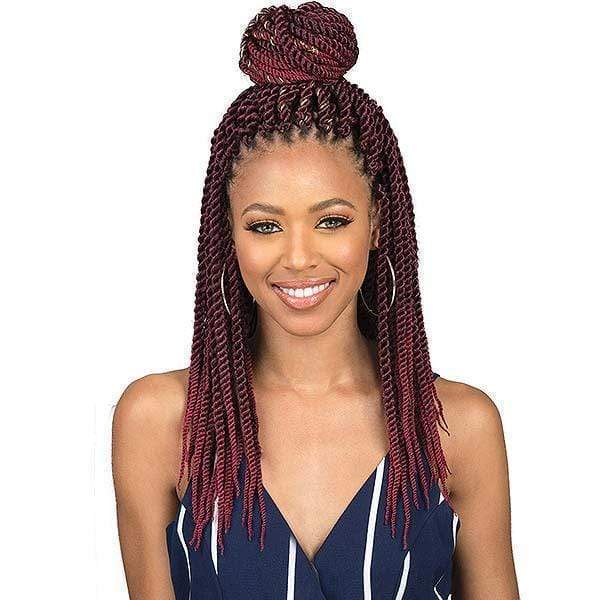 [3 Pack Deal] Bobbi Boss African Roots Collection Crochet Braid - BOMBA SENEGAL TWIST 18" - Image 4