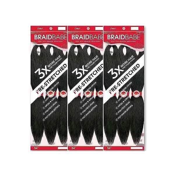 [3 Pack Deal] Outre Synthetic Pre Stretched Braid - 3X BABE 54" - Image 2