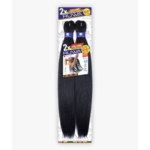 [3 Pack Deal] Sensationnel Synthetic Crochet Braid - 2X RUWA VOLUME PRE STRETCHED 24" - Image 2