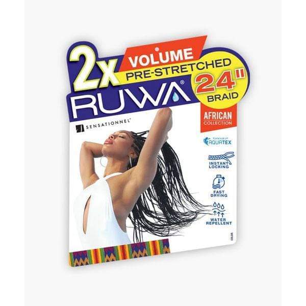 [3 Pack Deal] Sensationnel Synthetic Crochet Braid - 2X RUWA VOLUME PRE STRETCHED 24" - Image 8