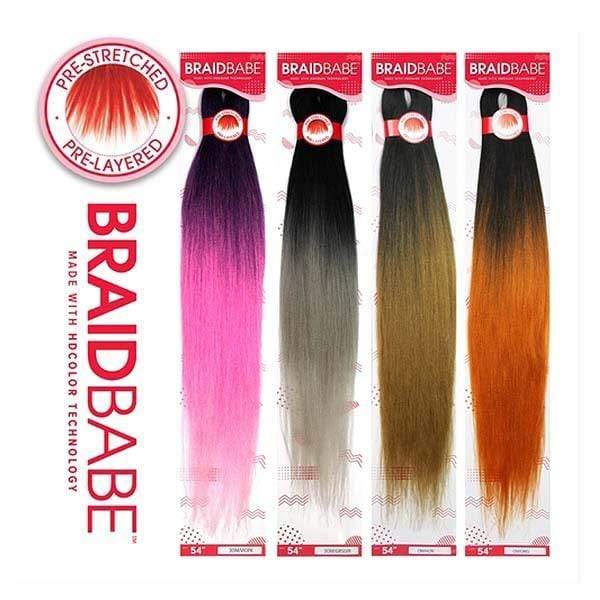 [6 Pack Deal] Outre Synthetic Pre Stretched Braid - BABE 54" - Image 5
