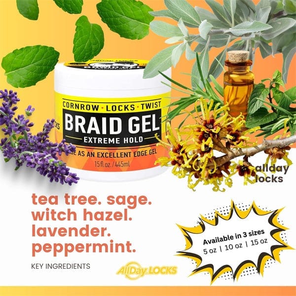 AllDay Locks Braid Gel Extreme Hold - (C) - Image 5