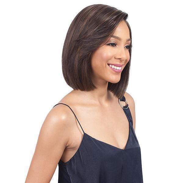Bobbi Boss 100% Human Hair Sleek Bob Lace Front Wig - MHLF405 HH FLORA - Image 2