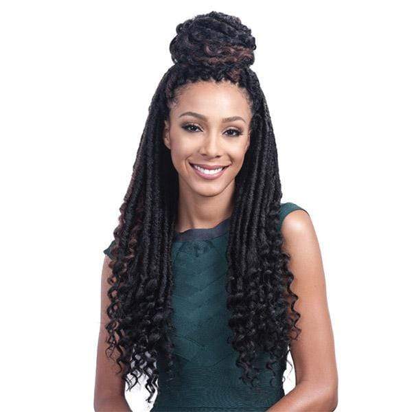 Bobbi Boss African Roots Collection Crochet Braid - BOMBA FAUX LOCS SOUL CURY TIPS 20" - Image 3