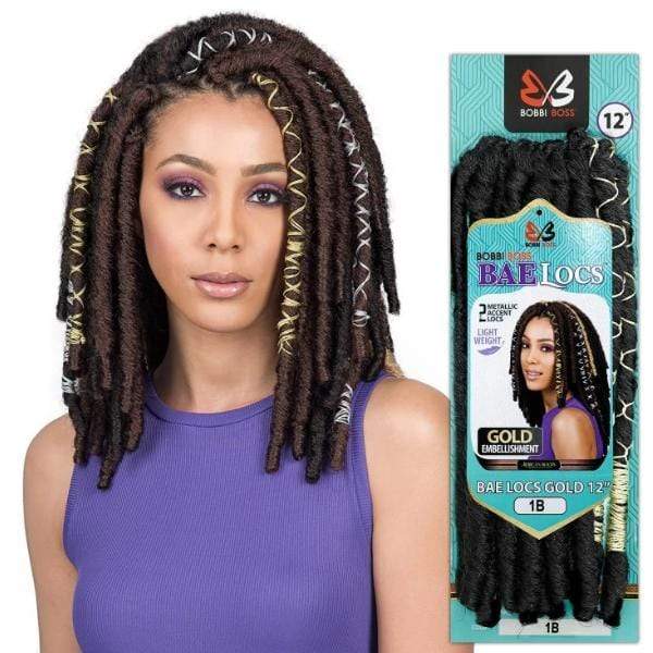 Bobbi Boss Crochet Braid - BAE LOCS 12" GOLD - Image 2