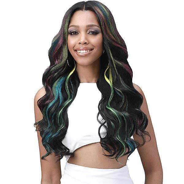 Bobbi Boss Human Hair Blend 13X7 Glueless Frontal Lace Wig - MBLF004 LONDON - Image 2