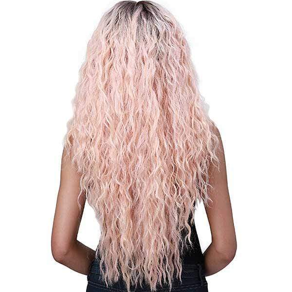 Bobbi Boss Human Hair Blend Pre-Plucked Swiss Lace Front Wig - MBLF280 IVANA - Image 3