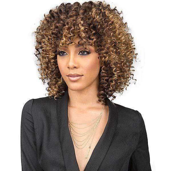 Bobbi Boss Miss Origin Designer Mix Human Hair Blend Short Weave - DEEP WAVE 3PC + Free Closure - Image 2