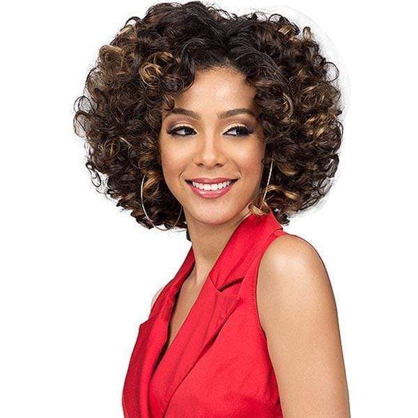 Bobbi Boss Miss Origin Designer Mix Human Hair Blend Short Weave - OPRAH WAVE 3PC + Free Closure - Image 2