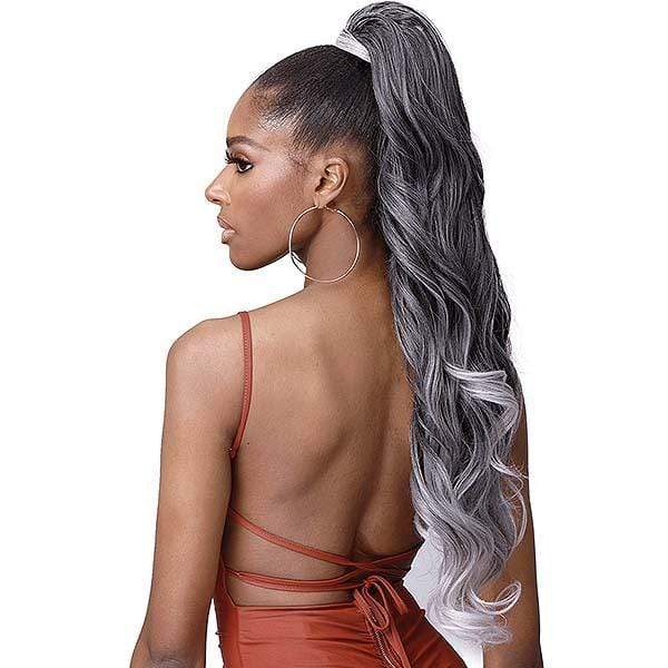 Bobbi Boss Miss Origin Tress Up Human Hair Blend Ponytail - MOD025 LOOSE CURL 28" - Image 2