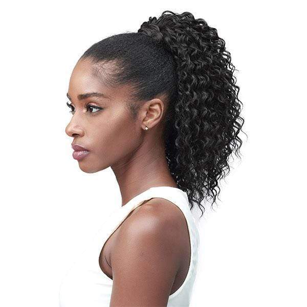 Bobbi Boss Miss Origin Tress Up Human Hair Blend Ponytail - MOD003 WATER WAVE 14" - Image 2