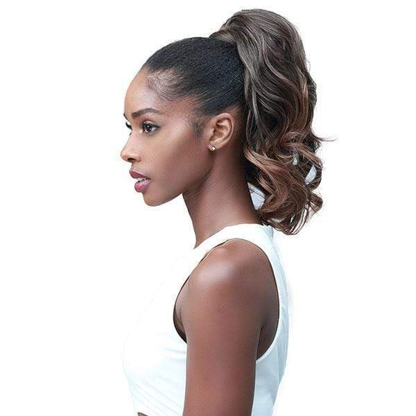 Bobbi Boss Miss Origin Tress Up Human Hair Blend Ponytail - MOD005 LOOSE CURL 14" - Image 2