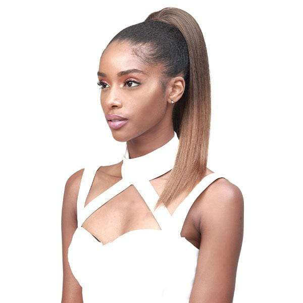 Bobbi Boss Miss Origin Tress Up Human Hair Blend Ponytail - MOD008 YAKY STRAIGHT 18" - Image 2