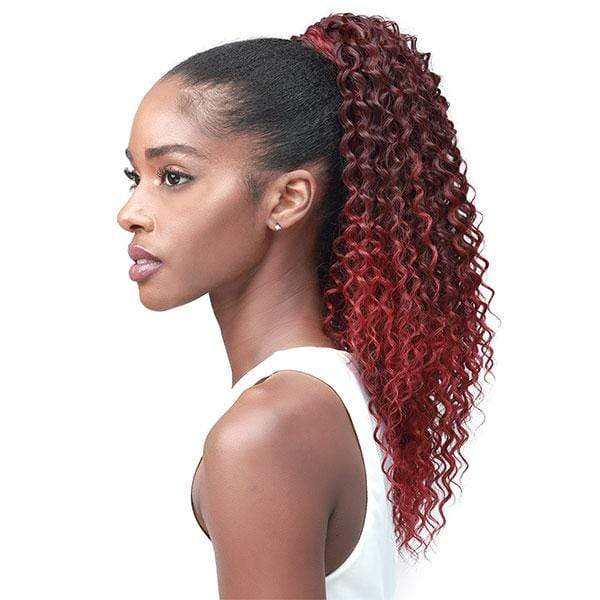 Bobbi Boss Miss Origin Tress Up Human Hair Blend Ponytail - MOD013 WATER WAVE 18" - Image 2