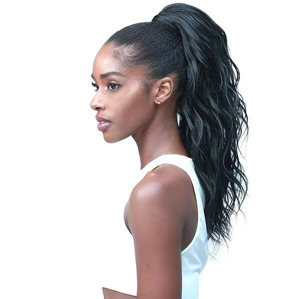 Bobbi Boss Miss Origin Tress Up Human Hair Blend Ponytail - MOD014 LOOSE WAVE 18" - Image 2