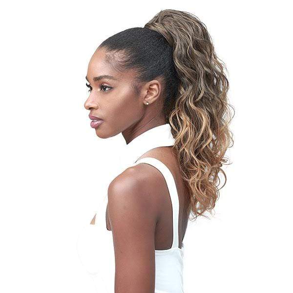 Bobbi Boss Miss Origin Tress Up Human Hair Blend Ponytail - MOD019 OCEAN WAVE 18" - Image 2