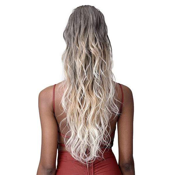 Bobbi Boss Miss Origin Tress Up Human Hair Blend Ponytail -MOD024 LOOSE WAVE 28" - Image 3