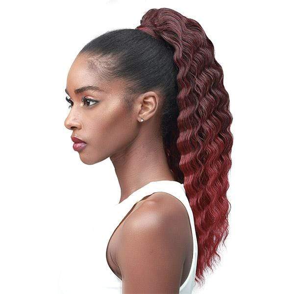 Bobbi Boss Miss Origin Tress Up Human Hair Blend Ponytail - MOD028 CRIMP CURL 18" - Image 2