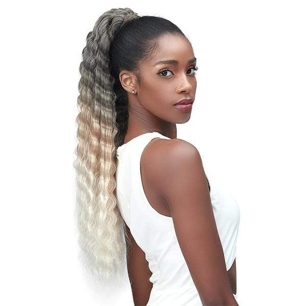 Bobbi Boss Miss Origin Tress Up Human Hair Blend Ponytail - MOD029 CRIMP CURL 26" - Image 2