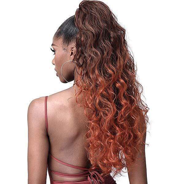 Bobbi Boss Miss Origin Tress Up Human Hair Blend Ponytail - MOD021 OCEAN WAVE 28" - Image 3