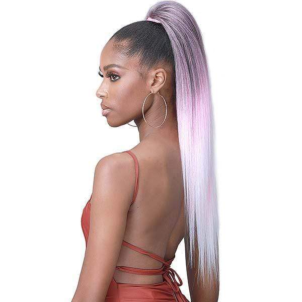 Bobbi Boss Miss Origin Tress Up Human Hair Blend Ponytail - MOD010 YAKI STRAIGHT 28" - Image 3