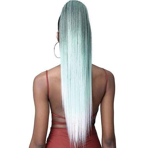 Bobbi Boss Miss Origin Tress Up Human Hair Blend Ponytail - MOD011 YAKI STRAIGHT 32" - Image 3