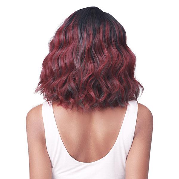 Bobbi Boss Premium Synthetic 4.5" Deep Part Lace Front Wig - MLF487 HENNA - Image 3