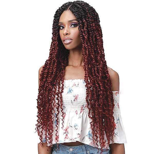 Bobbi Boss Premium Synthetic Hand Braided 4x4 Lace Front Wig - MLF518 SPRING TWIST 20" - Image 12
