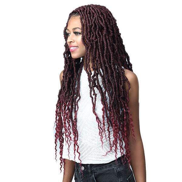 Bobbi Boss Synthetic Crochet Braid - NU LOCS FRENCH TIPS 24" 2X - Image 3