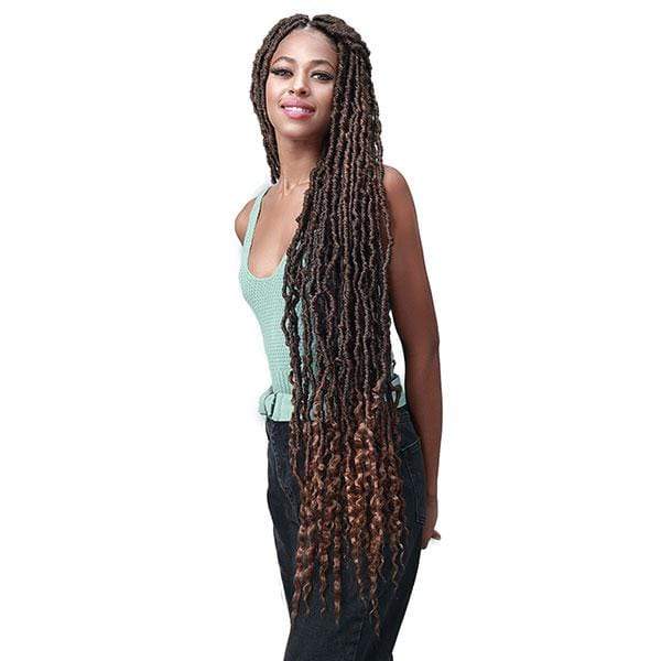 Bobbi Boss Synthetic Crochet Braid - NU LOCS FRENCH TIPS 36" 2X - Image 2