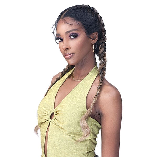 Bobbi Boss Synthetic Hair Natural Style Lace Wig - MLF627 DUTCH BRAID - Image 2