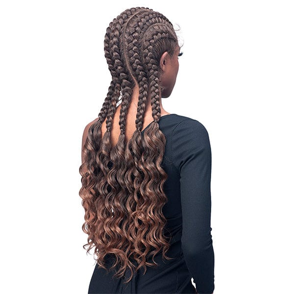 Bobbi Boss Synthetic Hair Natural Style Lace Wig - MLF629 GHANA STITCH BRAID - Image 3