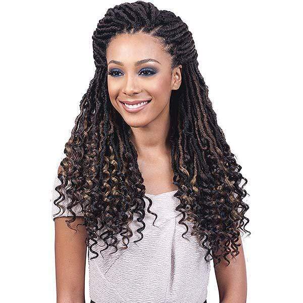 [3 Pack Deal] Bobbi Boss African Roots Collection Crochet Braid - NU LOCS CURLY TIPS 20" - Image 2