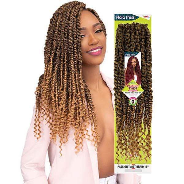 [3 Pack Deal] Janet Collection Nala Tress Synthetic Braid - PASSION TWIST BRAID 18" - Image 2