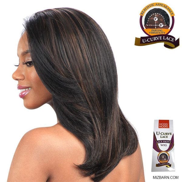 Model Model Synthetic Hair U Curve Lace Front Wig - STORM - Clearance - Image 2