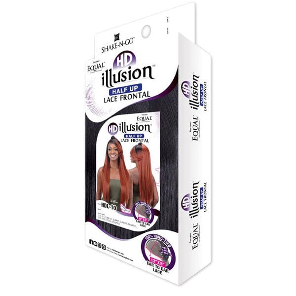 Freetress Equal Illusion Synthetic Half Up Lace Frontal Wig - HDL 10 - Image 6