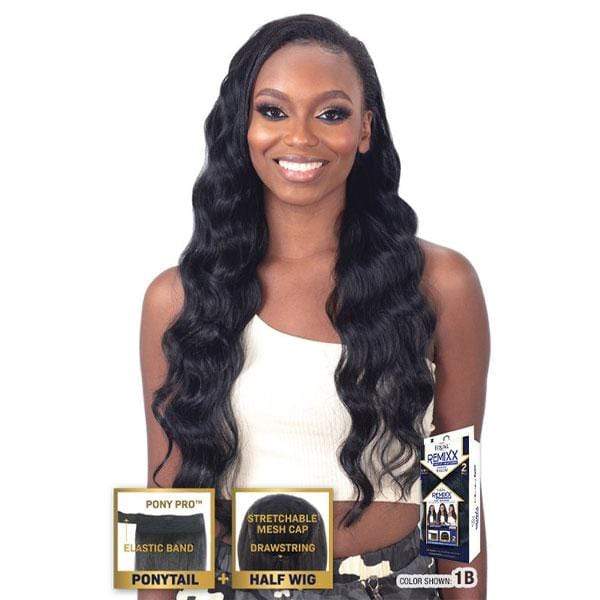 Freetress Equal Remixx Synthetic Half Up Half Down Ponytail Half Wig - SPOTLIGHT - Image 2
