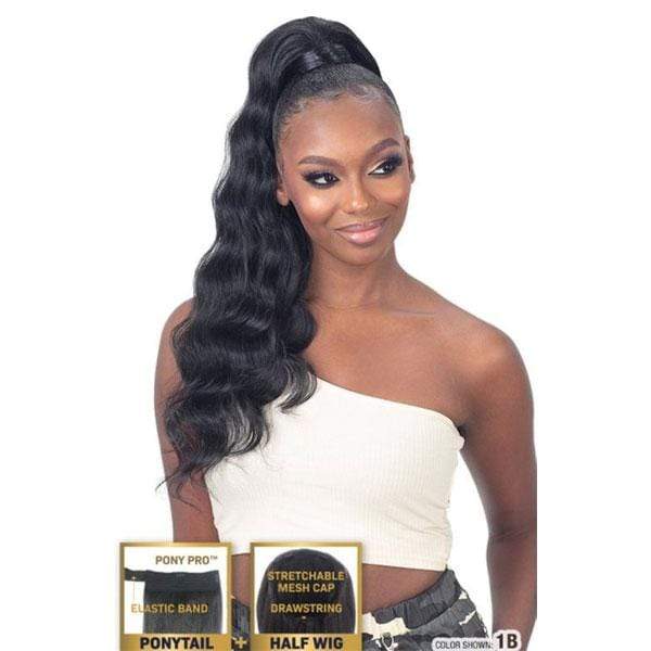 Freetress Equal Remixx Synthetic Half Up Half Down Ponytail Half Wig - SPOTLIGHT - Image 3