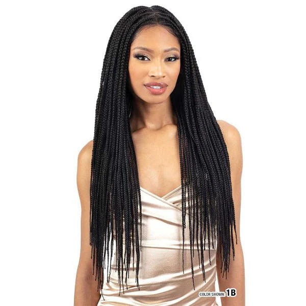 Freetress Equal Synthetic Braided Lace Front Wig - DIAMOND PART BRAID 30" - Image 4