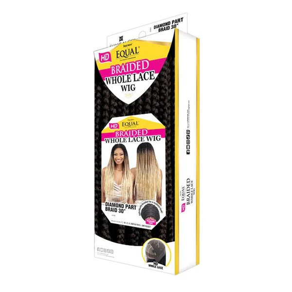 Freetress Equal Synthetic Braided Lace Front Wig - DIAMOND PART BRAID 30" - Image 5