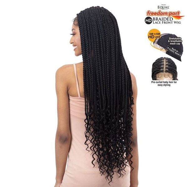 Freetress Equal Synthetic Freedom Part Braided Lace Front Wig - KNOTLESS BOHO BOX - Image 2