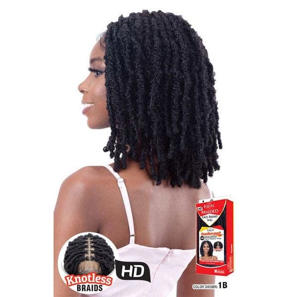 Freetress Equal Synthetic Freedom Part Braided Lace Front Wig - KNOTLESS BUTTERFLY LOC - Unbeatable - Image 2