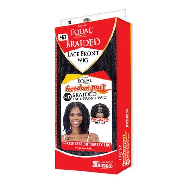 Freetress Equal Synthetic Freedom Part Braided Lace Front Wig - KNOTLESS BUTTERFLY LOC - Unbeatable - Image 3