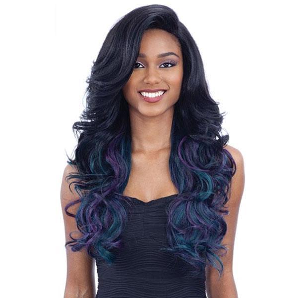 Freetress Equal Synthetic Hair 5 Inch Lace Part Volume Bang Wig - VINA - Image 3