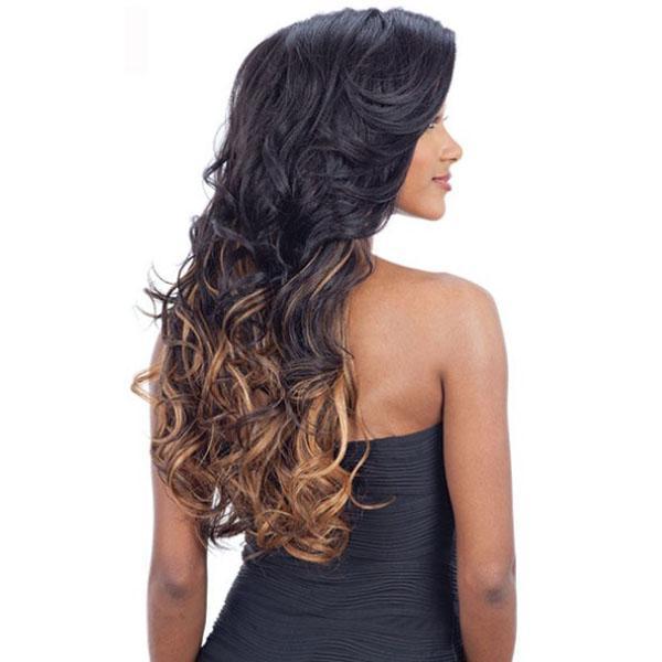 Freetress Equal Synthetic Hair 5 Inch Lace Part Volume Bang Wig - VINA - Image 6