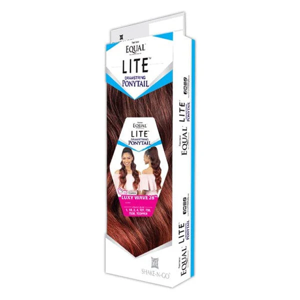 Freetress Equal Synthetic Lite Drawstring Ponytail - LUXY WAVE 28" - Unbeatable - Image 3