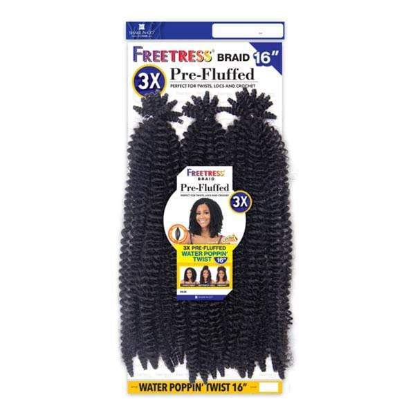 Freetress Synthetic Crochet Braid - 3X PRE-FLUFFED WATER POPPIN' TWIST 16" - Image 2
