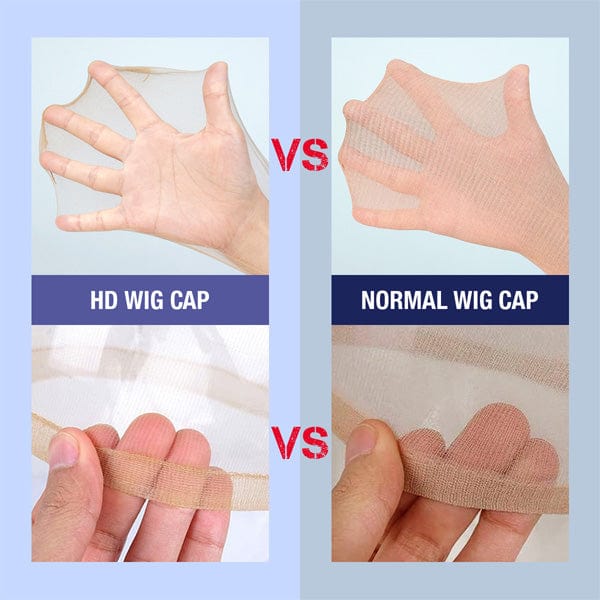 Invisible HD Wig Cap Ultra Thin for Bald Cap Method (2Pcs) - WCAP01 - (C) - Image 3