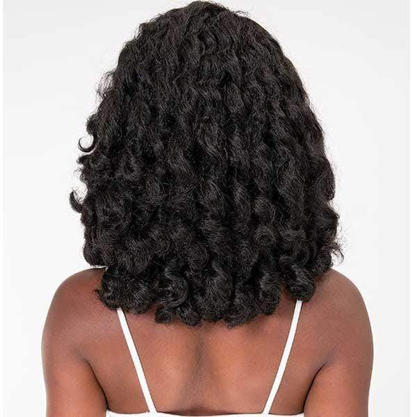 Janet Collection Natural Me Human Hair Blend Deep Part Swiss Lace Front  Wig - AMANI - Clearance - Image 6